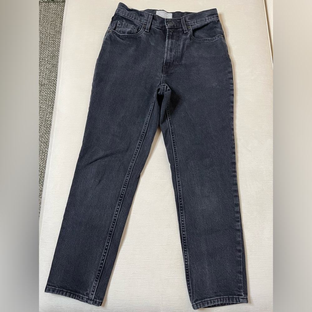 Everlane Crop Cheeky Jean - Women’s 27 Black - Denim Organic 90s High Waist